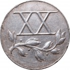 II Republic of Poland, Medal for XX years of serve silver
II RP, Medal za XX lat służby srebro
 Ślady noszenia, patyna, nalot. Odcięte ucho. Srebro ...