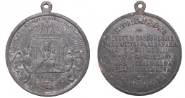 Medal of Our Lady of Czestochowa 1882
Medalik Matki Boskiej Częstochowskiej 1882
 W pełni czytelny egzemplarz, patyna, nalot. 

Grade: XF- 
 Meda...