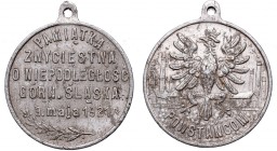 II Republic of Poland, Medal 3 may 1921 for schlesische uprising
II RP, Medal Powstańcom śląskim 3 maja 1921
 Patyna, nalot. Lekkie ślady noszenia. ...