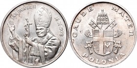 Medal Jan Paweł II - Gaude Mater Polonia
 Srebro .800, średnica 35.6 mm, waga 29.62 g 


Grade: UNC/AU 
Reference: Nestorowicz 18
 Medal, Medail...