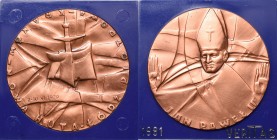 Medal Jan Paweł II z okazji podróży do Polski 2-10-1979
 Medal projektu Jerzego Jarnuszkiewicza, w oryginalnym opakowaniu, stempel lustrzany. Miedź &...