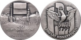 III RP, Medal 200 lat Konstytucji 3 Maja, Mennica
 Srebro .925, waga 42,44 g. 

Grade: UNC 
 Medal, Medaille Medale polskie