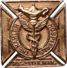 UK, Rochester The Kahler Hospital badge gold
Wielka Brytania, Odznaka szpitala
 Odznaka wykonan w złocie 10K (.417). Brak zapięcia. Stan zachowania ...