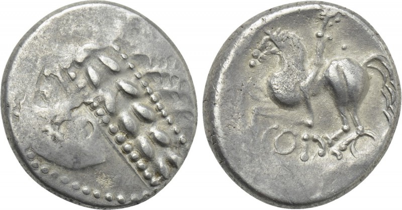 CENTRAL EUROPE. Noricum. Tetradrachm (2nd century BC). "Copo" type. 

Obv: Sty...