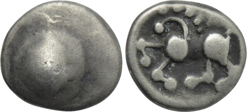 CENTRAL EUROPE. Boii. Obol (1st century BC). "Roseldorf" type. 

Obv: Plain bu...