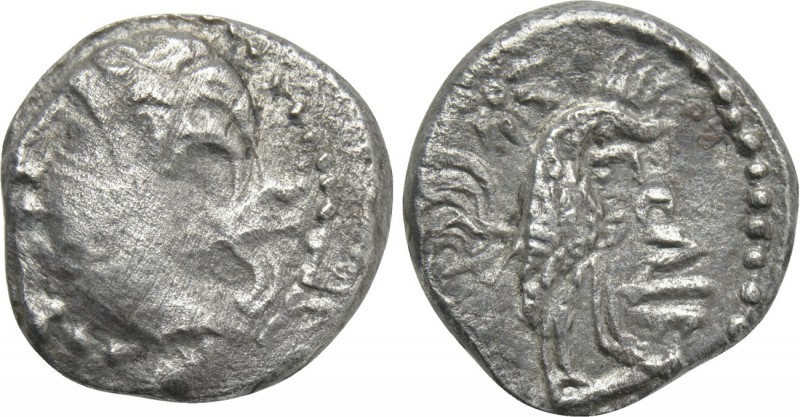 CENTRAL EUROPE. Boii? Obol (3rd-2nd centuries BC). "Celes" type. 

Obv: Styliz...