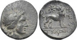 IONIA. Miletos. Hemidrachm (Circa 225-190 BC). Tychon, magistrate.
