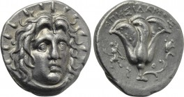 CARIA. Rhodes. Didrachm (Circa 250-229 BC). Agesidamos, magistrate.
