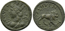 IONIA. Smyrna. Pseudo-autonomous (Late 2nd century). Ae.