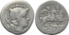 ANONYMOUS. Denarius (206-195 BC). Rome.