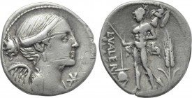 L. VALERIUS FLACCUS. Denarius (108-107 BC). Rome.