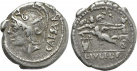 L. JULIUS L. F. CAESAR. Denarius (103 BC). Rome.