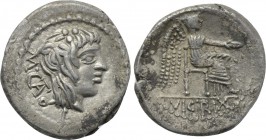M. CATO. Quinarius (89 BC). Rome.