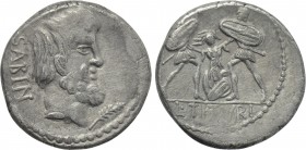 L. TITURIUS L.F. SABINUS. Denarius (89 BC). Rome.