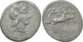 L. JULIUS BURSIO. Denarius (85 BC). Rome.