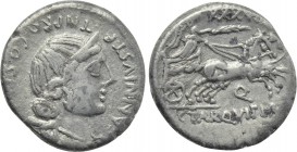 C. ANNIUS T.F. & C. TARQUITIUS P.F. Denarius (82-81 BC). Mint in northern Italy or Spain.