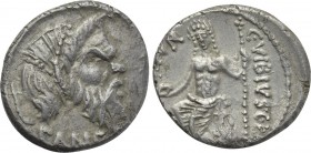 C. VIBIUS C.F. CN. PANSA CAETRONIANUS. Denarius (48 BC). Rome.