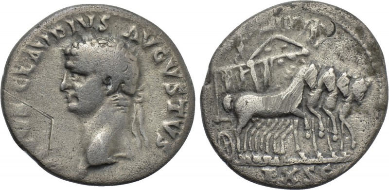 DIVUS CLAUDIUS (Died 54). Denarius. Rome. 

Obv: DIVVS CLAVDIVS AVGVSTVS. 
La...