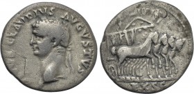 DIVUS CLAUDIUS (Died 54). Denarius. Rome.