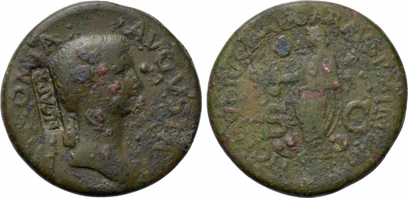 ANTONIA II (Augusta, 37 and 41). Dupondius. Rome. Struck under Claudius (41-54)....