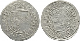 AUSTRIA. Holy Roman Empire. Maximilian I (1486-1519). 1/2 Batzen (1518). St. Veit for Görz (Gorizia).