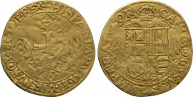 ITALY. Naples. Charles I of Spain (1516-1554). GOLD Scudo.