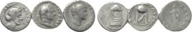 3 Rare Denari: Augustus, Vitellius and Otho.