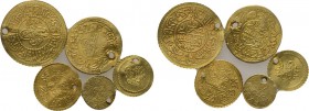 5 Ottoman Gold Coins.