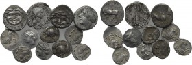 12 Greek Silver Coins.