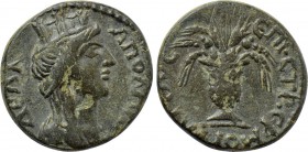 LYDIA. Apollonis. Pseudo-autonomous. Time of Marcus Aurelius and Lucius Verus (161-169). Ae. Hermokrates Aischrionos, strategos.