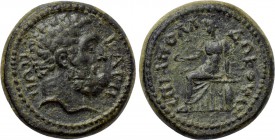 LYDIA. Bagis. Pseudo-autonomous. Time of Marcus Aurelius (161-180). Ae. Apollodoros, stephanephoros (and hiereus?) for the second time.