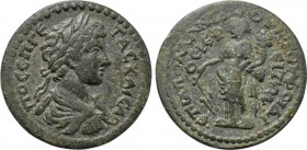 LYDIA. Dioshieron. Geta (Caesar, 198-209). Ae. Apollonides, son of Phoibos, strategos for the second time.