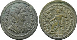 LYDIA. Dioshieron. Julia Mamaea (Augusta, 222-235). Ae. M. Ord. Satorneinos, strategos.