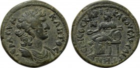 LYDIA. Saitta. Pseudo-autonomous. Time of Septimius Severus to Elagabalus (193-222). Ae. Sos. Charikleos, first archon for the second time.