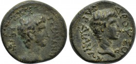 LYDIA. Sardes. Germanicus with Drusus (Caesar, 4 BC-19 AD). Ae.