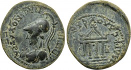 LYDIA. Sardes. Pseudo-autonomous. Time of Vespasian (69-79). Ae. Markellos, magistrate for the second time, and Ti. Kl. Phileinos, strategos.