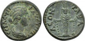 LYDIA. Tabala. Faustina II (Augusta, 147-175). Ae.