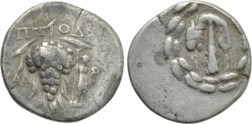 LYDIA. Tralles. Didrachm (Circa 166-67 BC). Ptol-, magistrate.