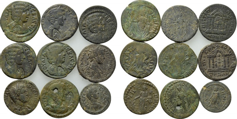 9 Coins of Hypaepa. 

Obv: .
Rev: .

. 

Condition: See picture.

Weigh...
