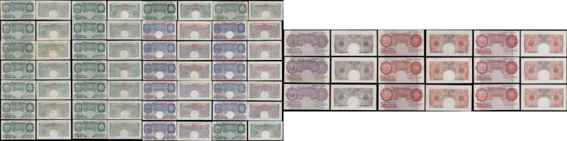 Bank of England (37) 10 Shillings and 1 Pounds an attractive collection in an al...