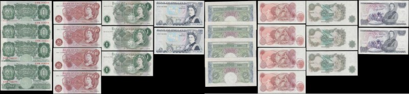 Bank of England 10 Shillings to 5 Pounds O'Brien, Hollom & Page 1950-80's (13) a...