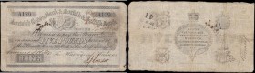Norwich Crown Bank & Norfolk & Suffolk Bank, Norwich 5 Pounds dated 12th September 1868 No. A139 For Harvey & Hudson's, manuscript signatures Hudson's...