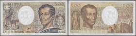 France 200 Francs 'Montesquieu' Type 1981 Modified Pick 155f (Fayette F70/2.1) the very last date for this design 1994 block B.159 series 937750 numbe...