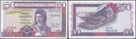 Gibraltar Government 50 Pounds Pick 24 dated 27th November 1986 serial number A 076636, fresh and crisp UNC, an impressive and eye-pleasing large note...