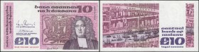 Ireland (Republic) Central Bank 10 Pounds Pick 72c (BY E147, PMI LTN 82) first date for this type 22nd December 1987 serial number EGH 705480 signatur...