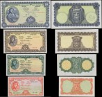 Ireland (Republic) Central Bank Lady Hazel Lavery denomination set 10 Shillings to 10 Pounds circa 1960-70's (4) all in VF-EF pressed consisting of 10...
