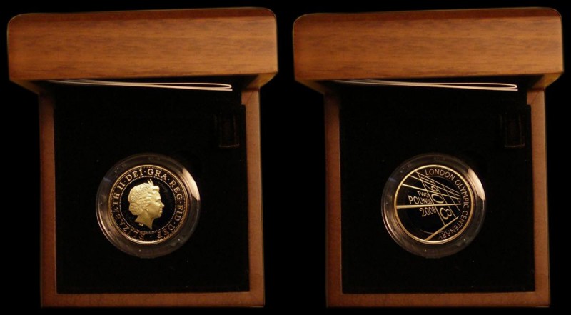 Two Pounds 2008 100th Anniversary of the 1908 London Olympics S.4951 Gold Proof ...