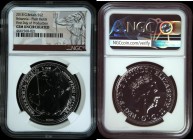 Two Pounds Britannia 2018 Silver S.BF5 Plain Fields in an NGC holder and graded 'Gem Uncirculated' First Day of Production, in the Royal Mint box of i...