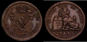 Belgium Two Centimes 1833 KM#4.1 VF/Near VF