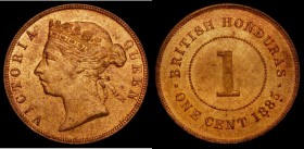 British Honduras One Cent 1885 KM#6 UNC with practically full, slight subdued lustre, seldom seen in highly lustrous state